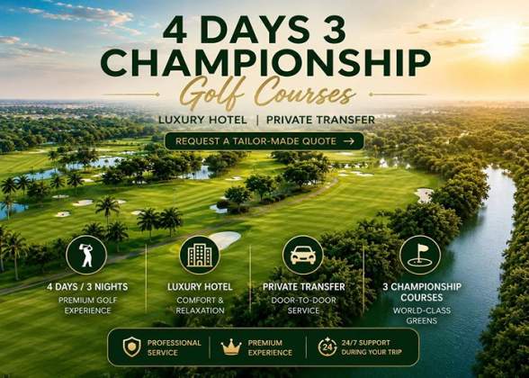 Ho Chi Minh Golf Package 4 Days 3 Nights | Luxury Golf Holiday in Vietnam